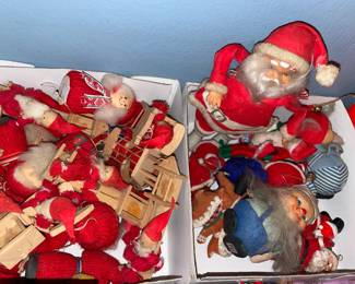 European Wooden Christmas Ornament Figures