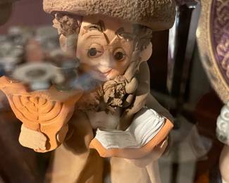 Jewish Pottery Figurine