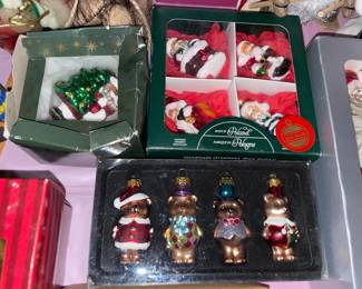 Boxed Glass Christmas Ornaments