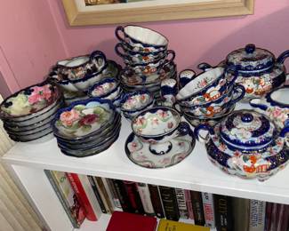 Blue & White China Set