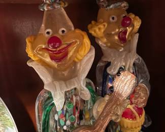 Murano Clown Figurines
