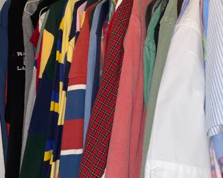 LARGE Amount Of Clothing (Brand New, Vintage, Gently Used, Graphic T-Shirts, Designer Labels - Polo Ralph Lauren, Burberry, Orvis, Eddie Bauer, LL Bean, Tommy Hilfiger, Levis, Robert Graham, Etc.)