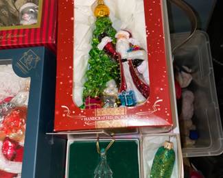 Boxed Glass Christmas Ornaments