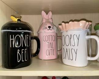 Rae Dunn Coffee Mug W/ Toppers
