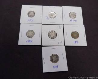 Lot of Barber Dimes A