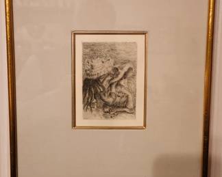 Renoir, August  Orginal Etching