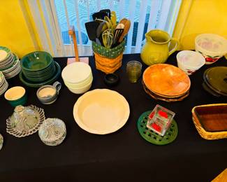 More green dishes.  Getting a little concerned.  