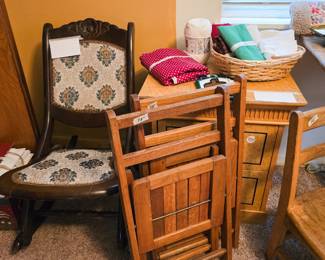 Fold up rocking chair