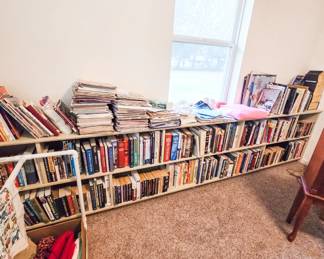 BOOKS
Sci-Fi 
Cookbooks 
Sewing books