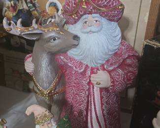 various Santa's to decorate with and enjoy the season