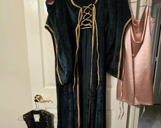 clothes:  Pictured is a lace-up robe perfect for the Renaissance Festival