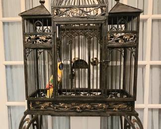 vintage Victorian-styled bird cage