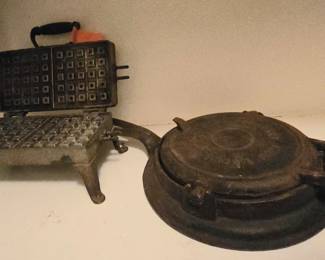 antique waffle irons