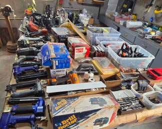pin nail guns, Drill Dr. ... drill bits, clamps, sanders, sand paper, hand tools and so much more