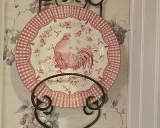 whimsical dishes and plate hangers