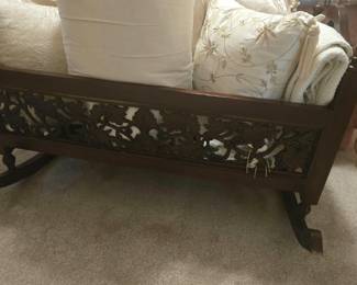 beautiful wood cradle