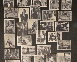 Vintage James Bond trading cards from the 1960s