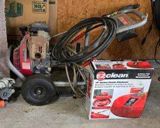 Pressure Washer and EZ clean surface cleaner
