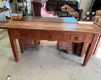 Tile-topped sofa table from Mexico