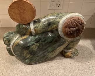 RON KOMOK LARGE INUIT SCULPTURE