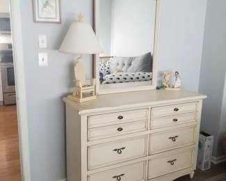Dresser with mirror