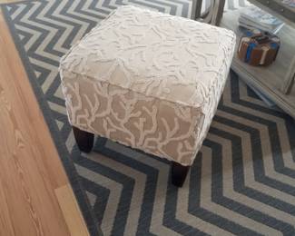 Herringbone pattern area rug