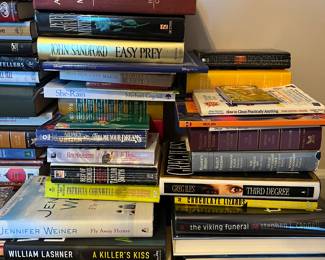 Several hardcover & paperback books 