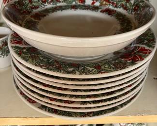 Christmas dinnerware 