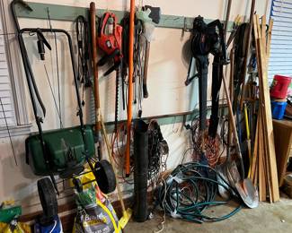 Garage: tools, yard equipment & more 