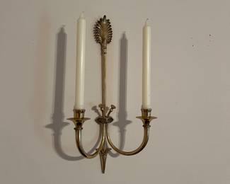 Brass wall sconces 