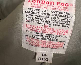 London Fog Trench 
