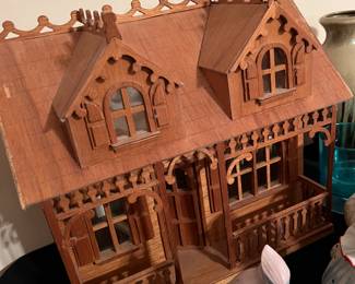Handmade Victorian style doll house 
