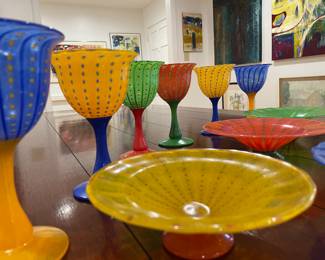 Glassware from Cleveland artist