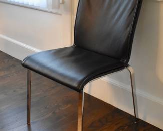 Ronald Schmitt leather dining chairs