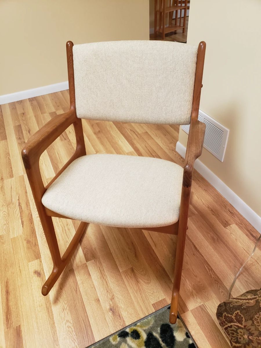 MCM Danish teak rocker