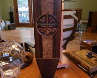 Carved wood Inuit sculpture 