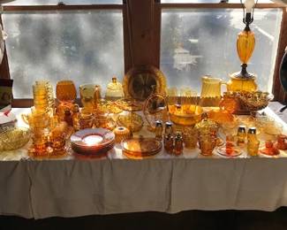Gorgeous Amber Glass collection!
