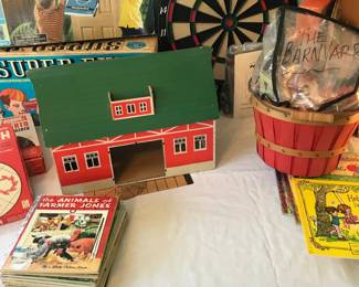 Play Barn with many animals, fences chickens, silo to build, and so much more! Wonderful learning toy!