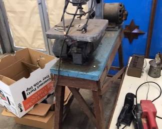 Older scroll saw and some tools. More to come…