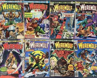 WEREWOLF BY NIGHT COMIC BOOKS