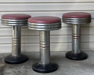 VINTAGE ICE CREAM PARLOR STOOLS
