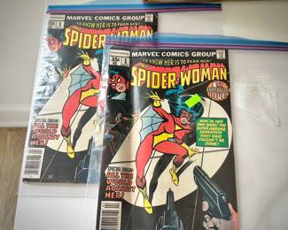 Two original Marvel Spider-Woman comics - first issue