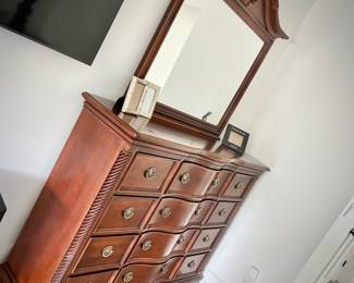 Stanley 12-drawer dresser and mirror
