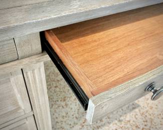 Pottery Barn "Livingston" Executive Desk in Seadrift finish