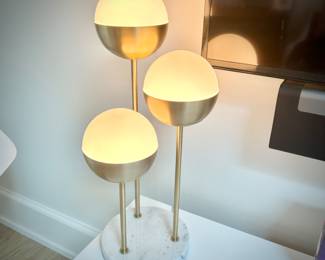 Modern lamp with marble base