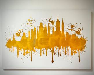 NYC silhouette wall art