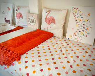 Matching linens for FOUR twin bunk beds (sorry, bunk bed system is not for sale)