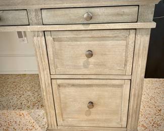 Pottery Barn "Livingston" Executive Desk in Seadrift finish