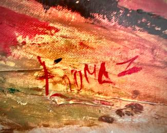 Carlos Aromaz painting