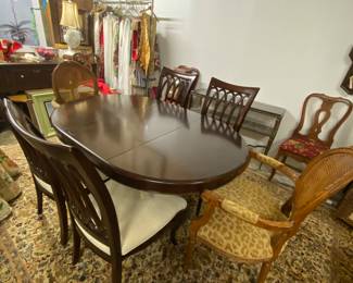 American Drew Dining Table and Chairs
